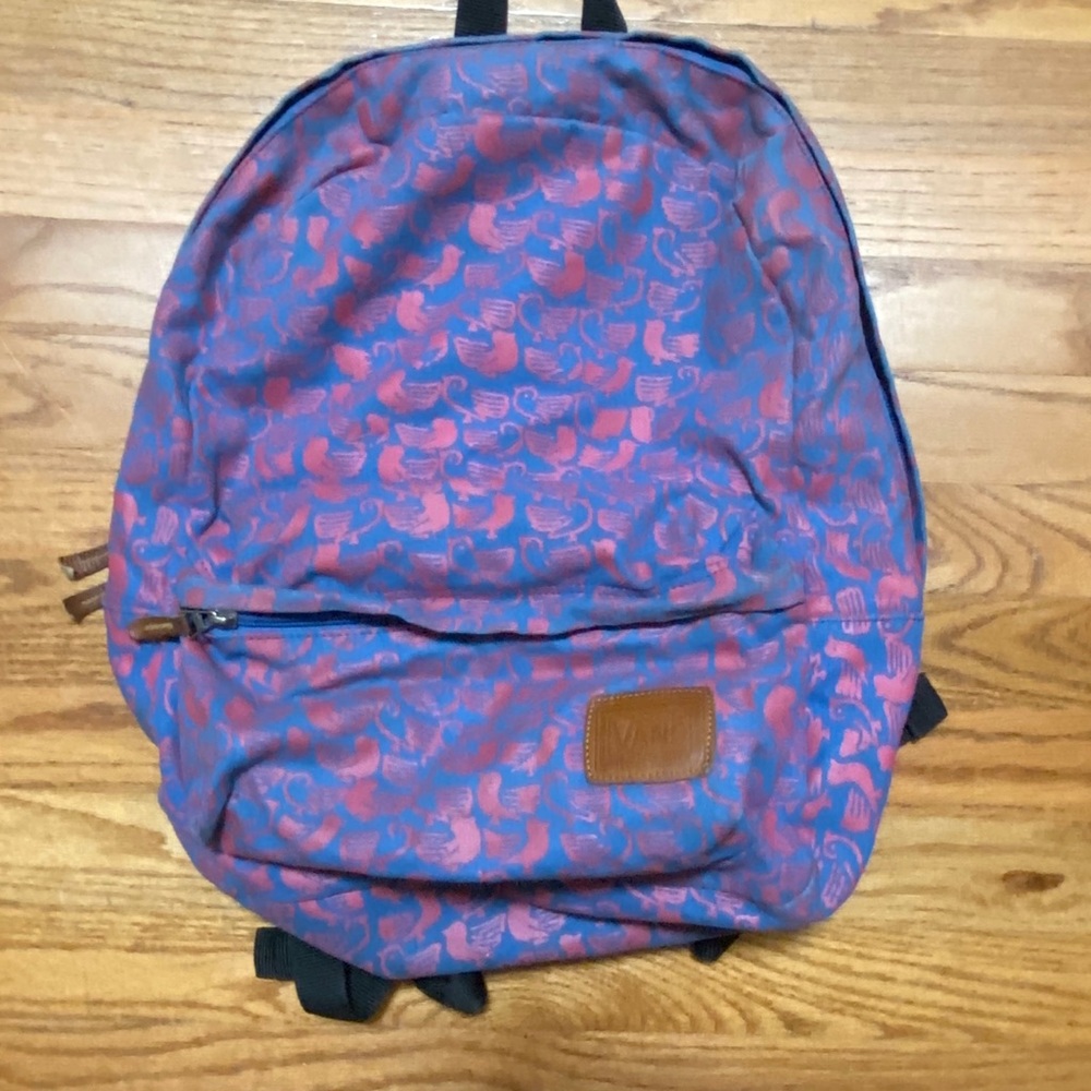 Vans RARE Blue Backpack with Birds